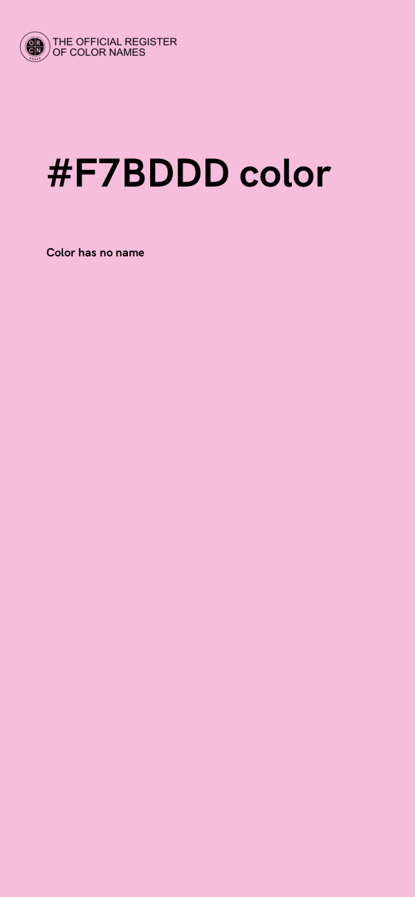 #F7BDDD color image