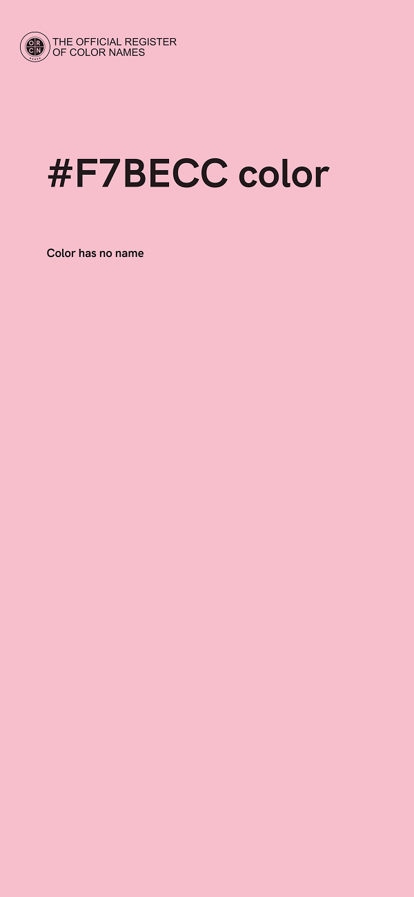 #F7BECC color image