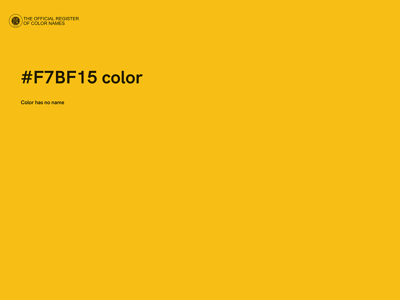 #F7BF15 color image