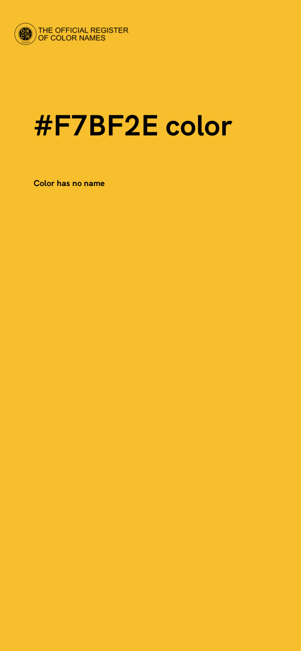 #F7BF2E color image