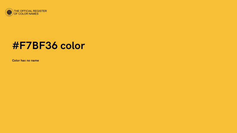#F7BF36 color image