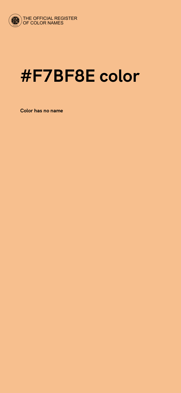 #F7BF8E color image
