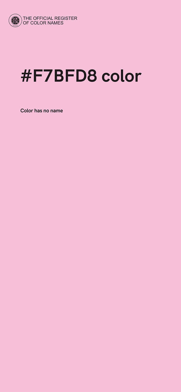 #F7BFD8 color image