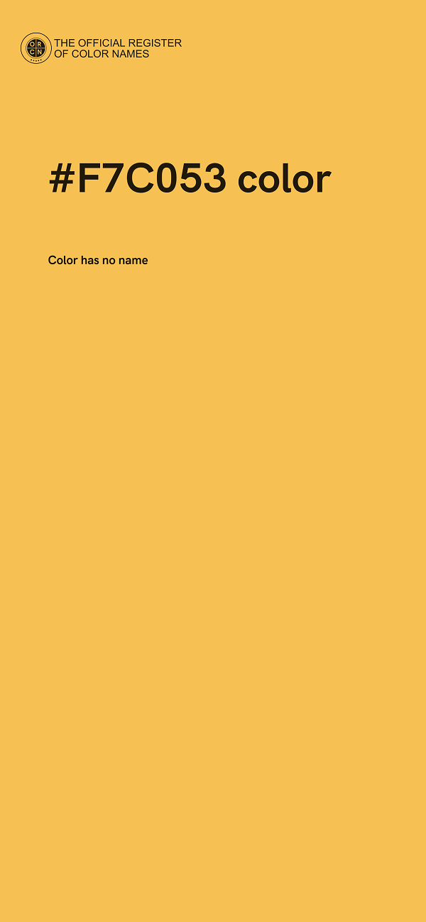 #F7C053 color image