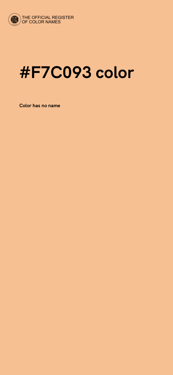 #F7C093 color image