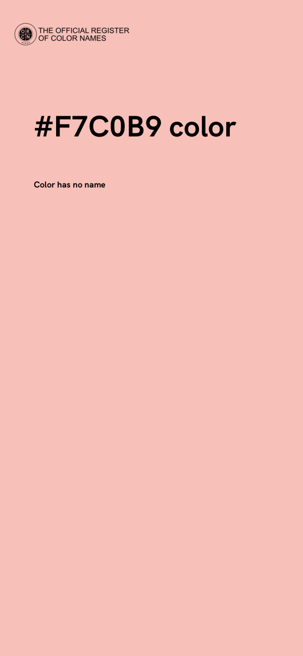 #F7C0B9 color image