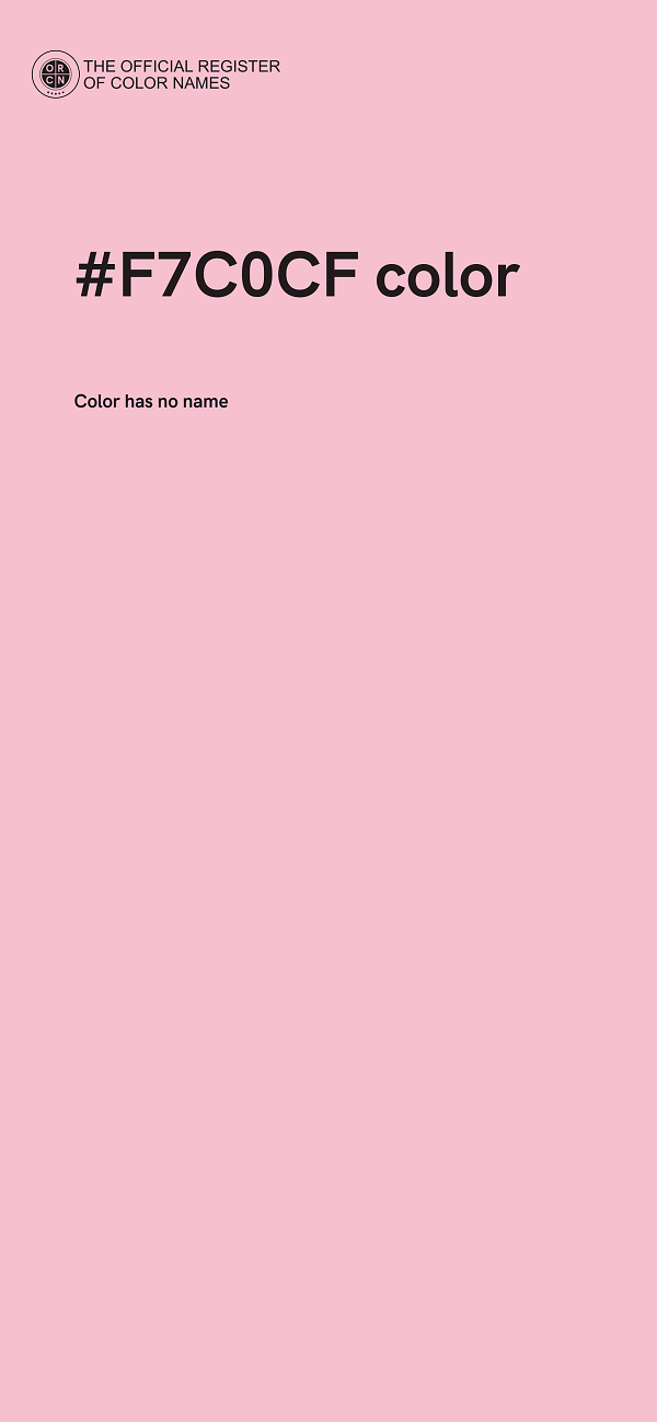 #F7C0CF color image