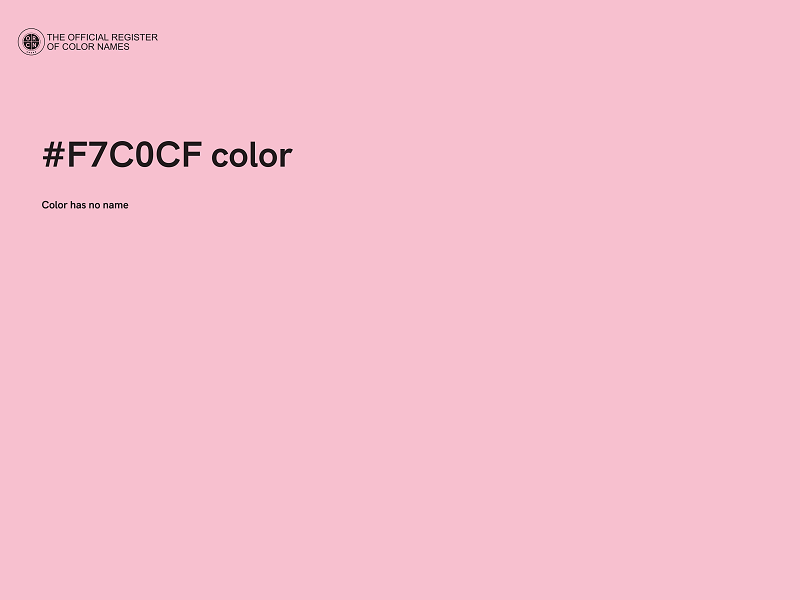 #F7C0CF color image