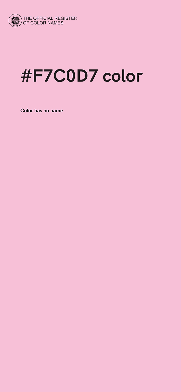 #F7C0D7 color image