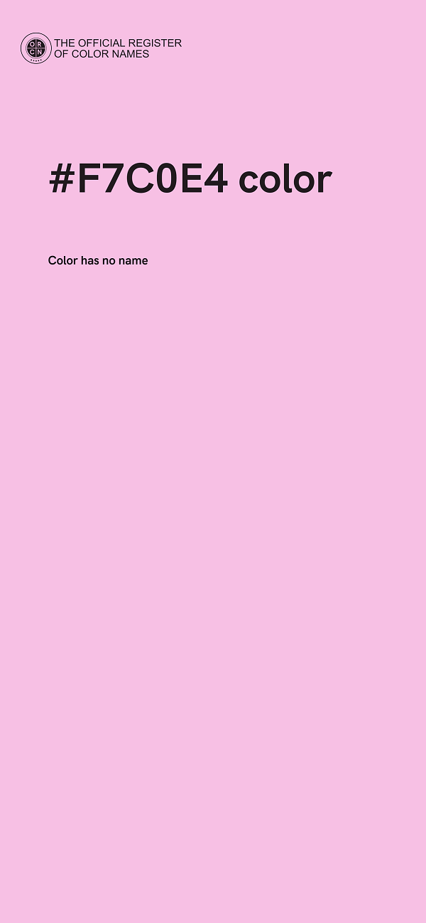 #F7C0E4 color image