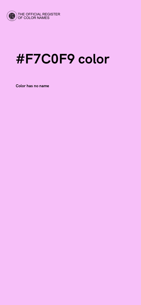 #F7C0F9 color image