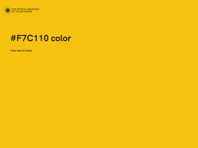 #F7C110 color image