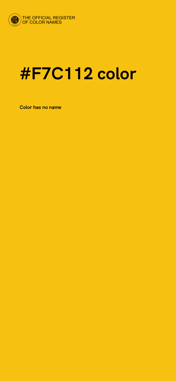 #F7C112 color image