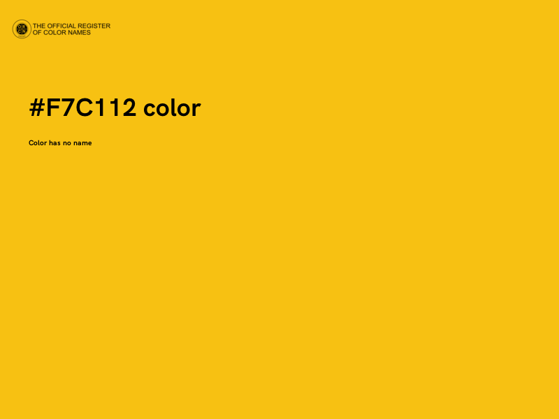 #F7C112 color image