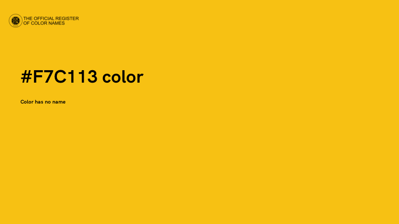 #F7C113 color image