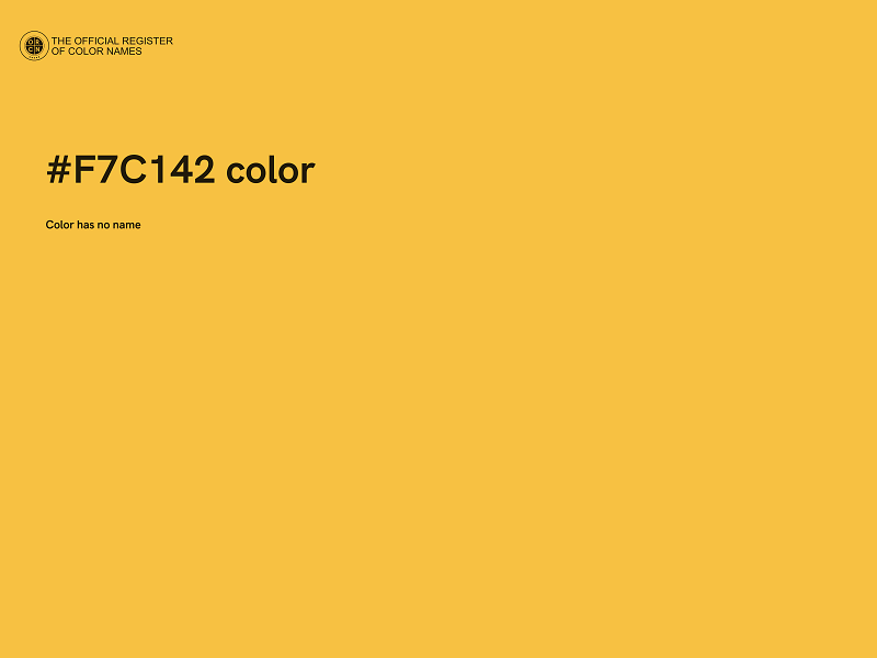 #F7C142 color image