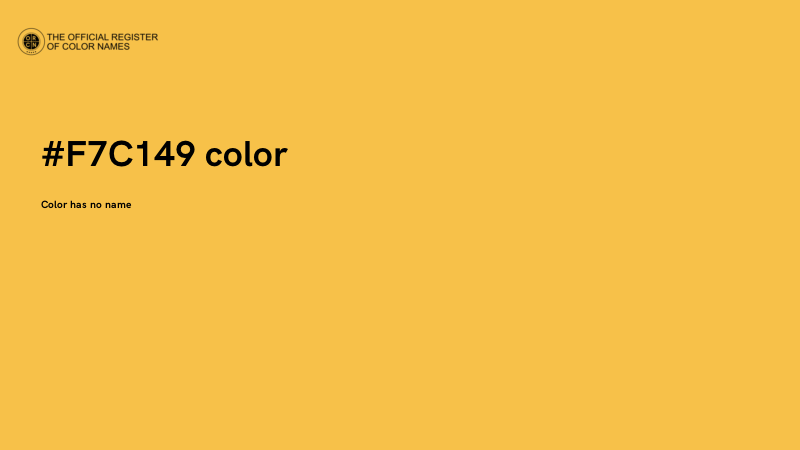 #F7C149 color image