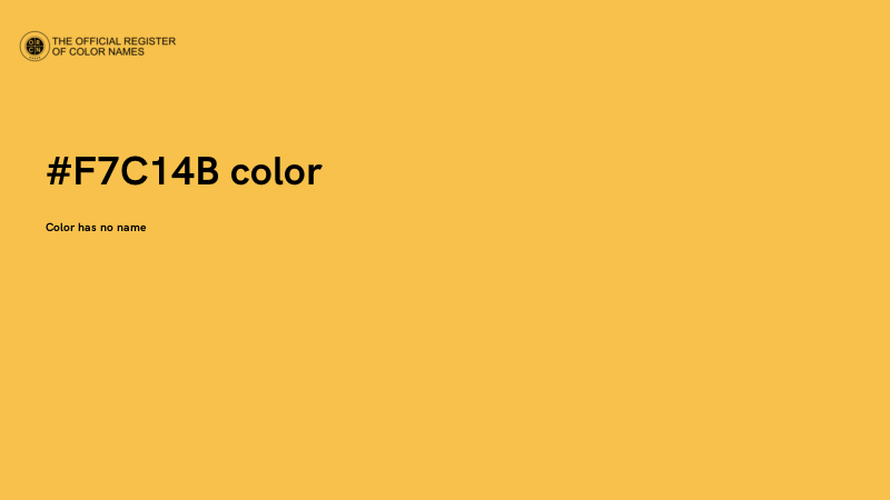 #F7C14B color image