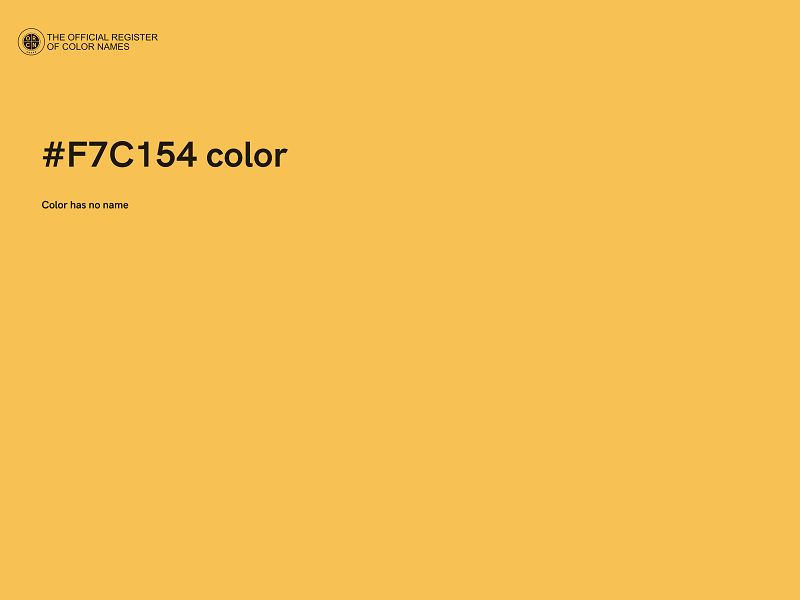 #F7C154 color image