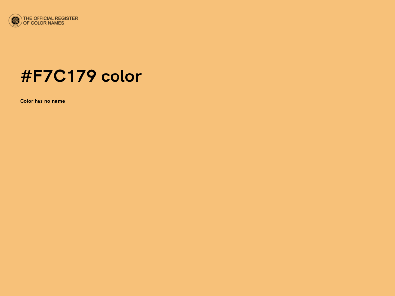 #F7C179 color image