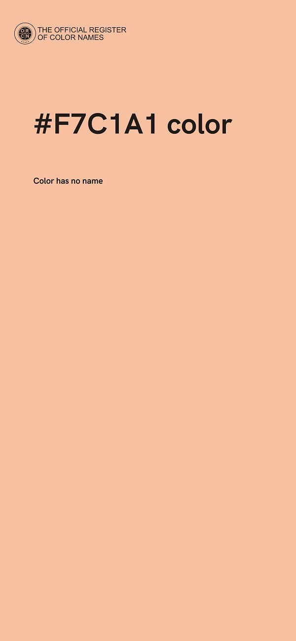 #F7C1A1 color image