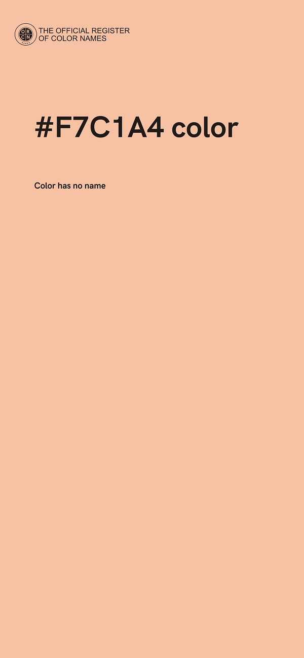 #F7C1A4 color image