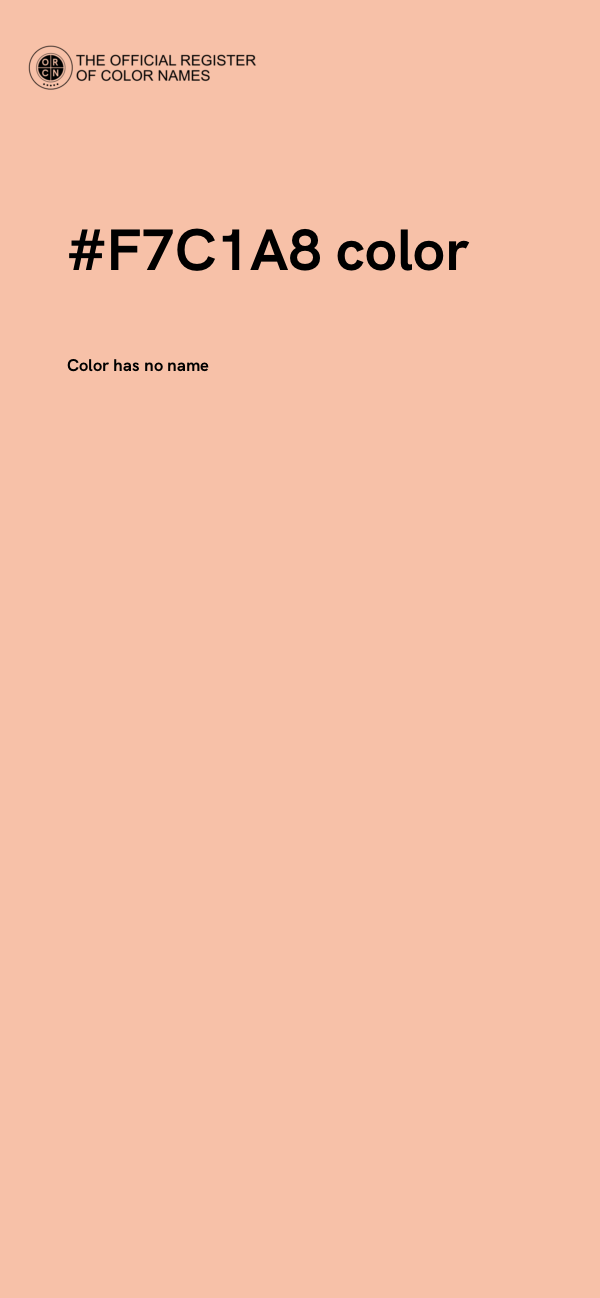 #F7C1A8 color image