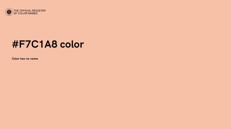 #F7C1A8 color image