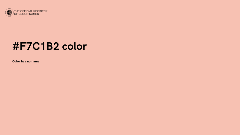 #F7C1B2 color image