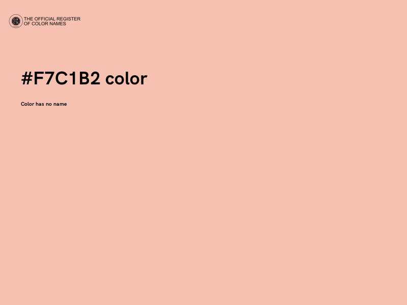 #F7C1B2 color image