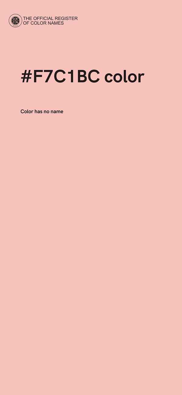#F7C1BC color image