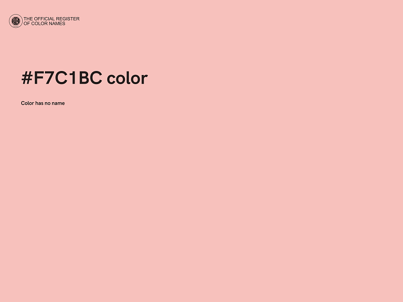 #F7C1BC color image