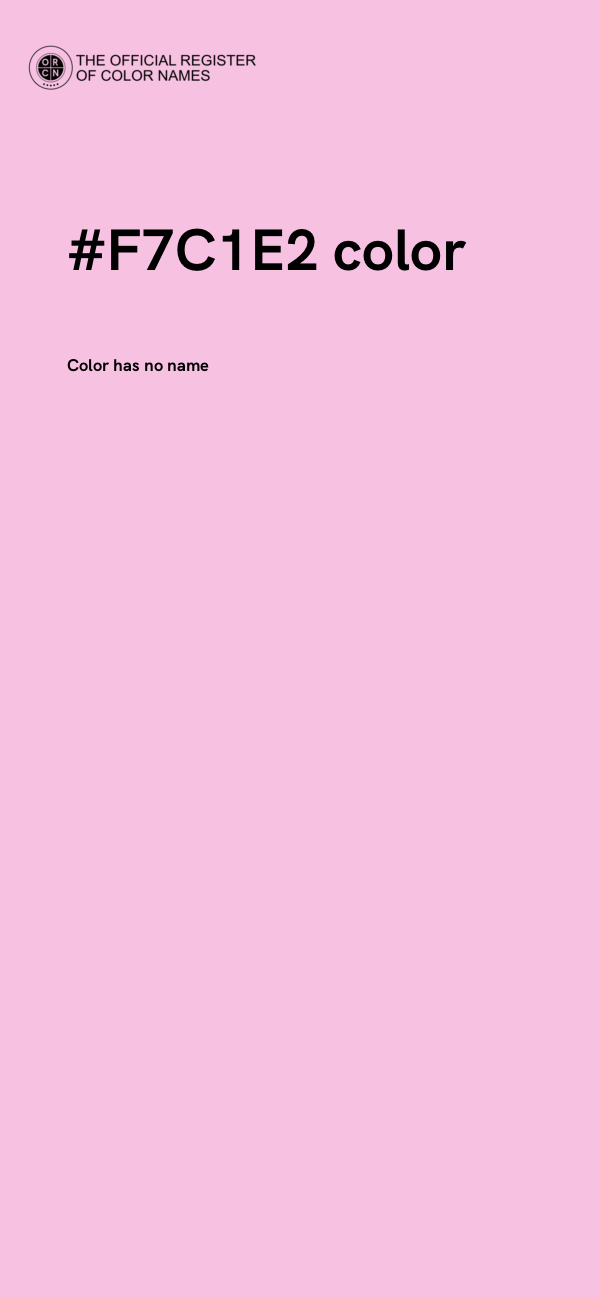 #F7C1E2 color image