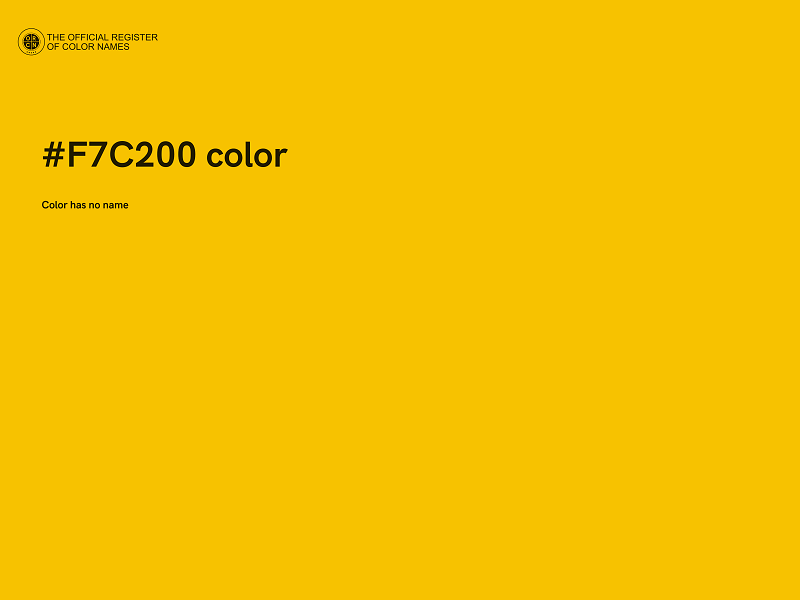 #F7C200 color image