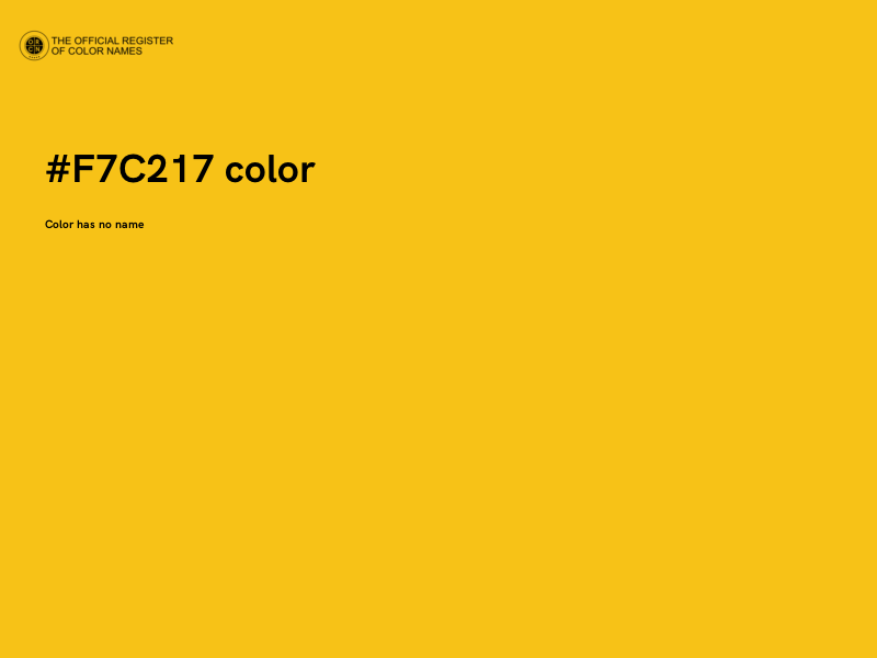 #F7C217 color image