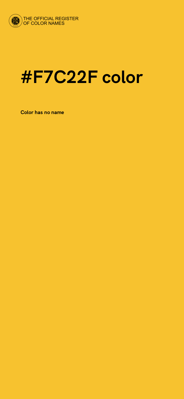 #F7C22F color image
