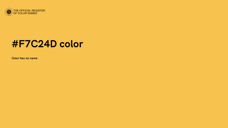 #F7C24D color image