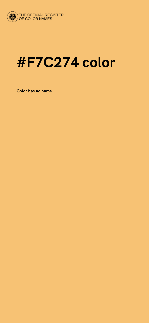 #F7C274 color image