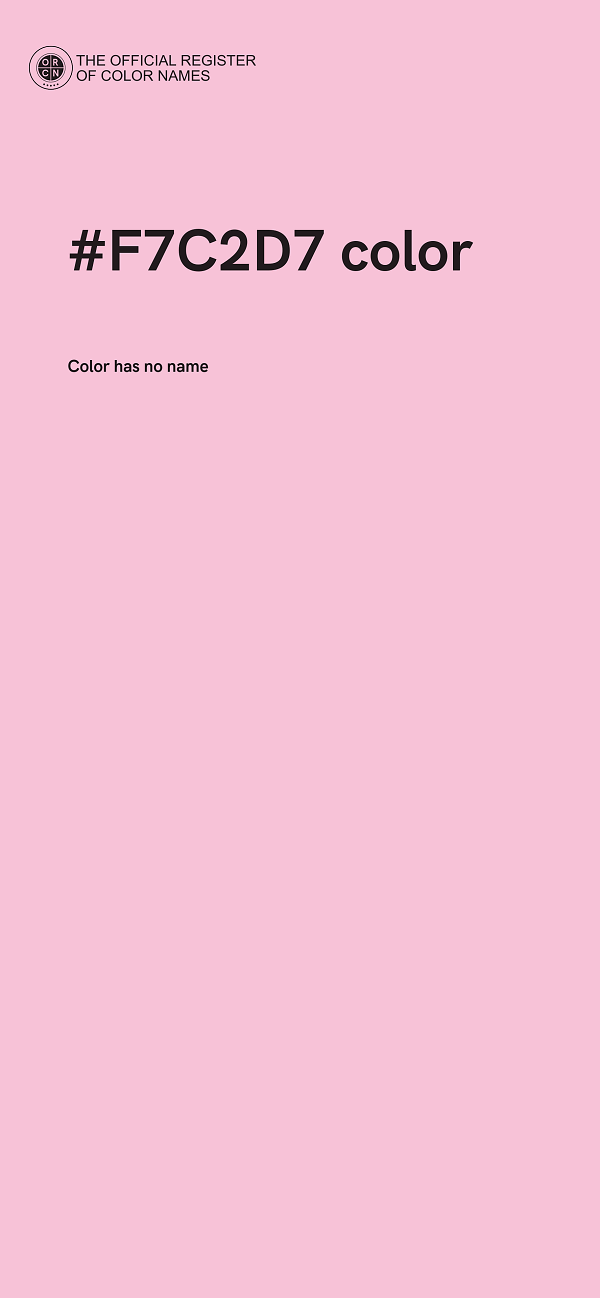 #F7C2D7 color image