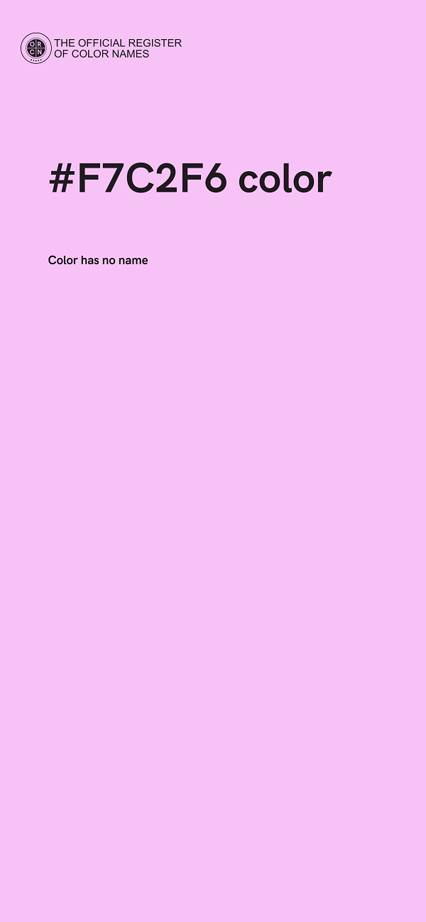 #F7C2F6 color image