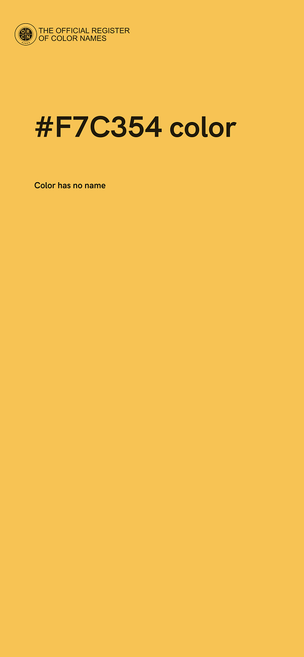 #F7C354 color image