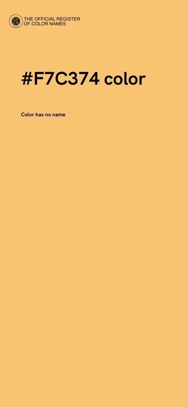 #F7C374 color image