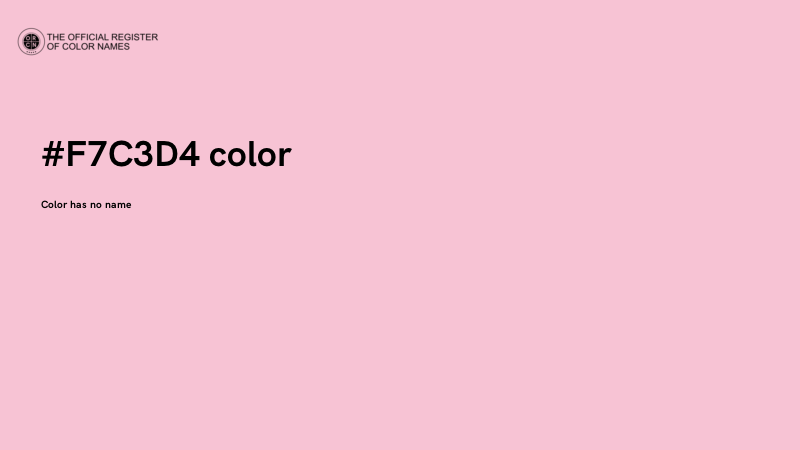 #F7C3D4 color image