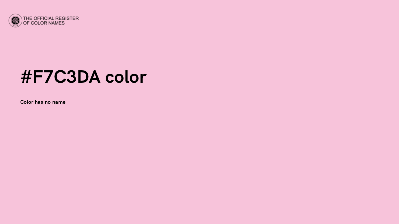 #F7C3DA color image