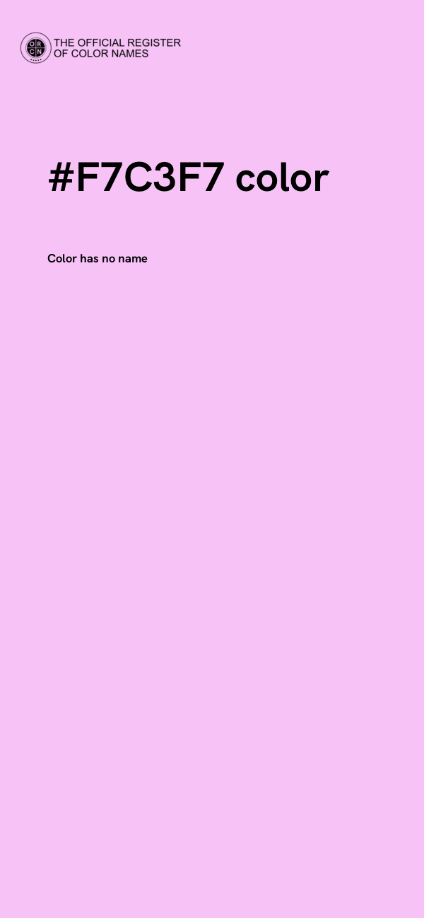 #F7C3F7 color image