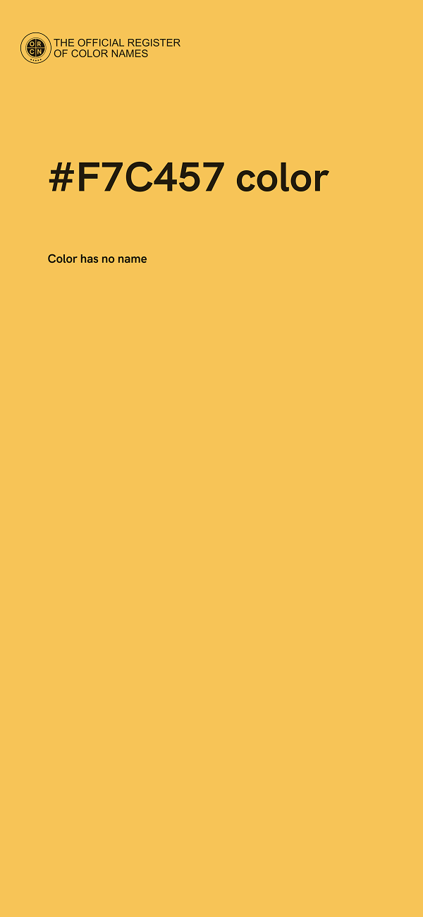#F7C457 color image