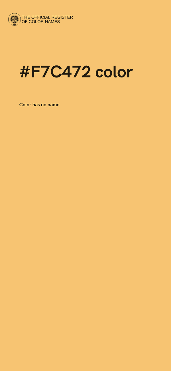 #F7C472 color image
