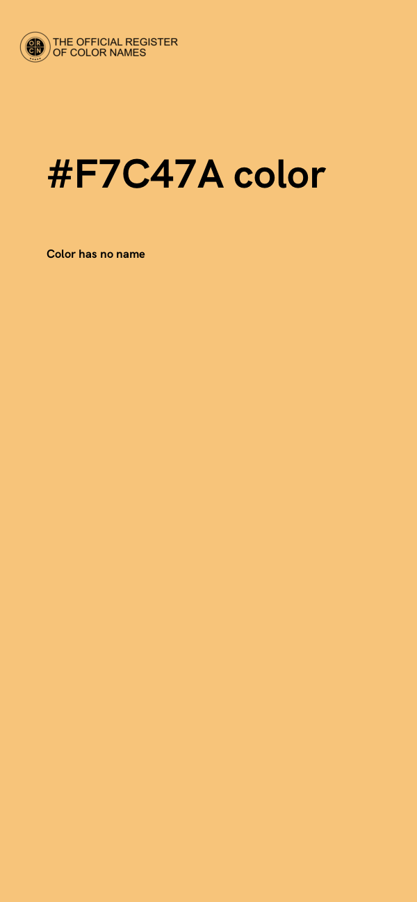 #F7C47A color image
