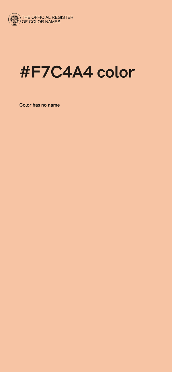 #F7C4A4 color image