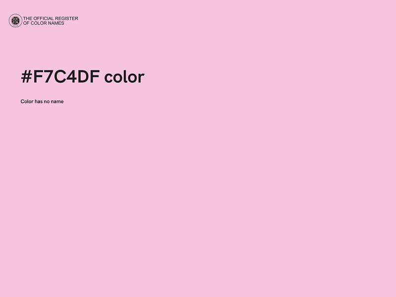 #F7C4DF color image